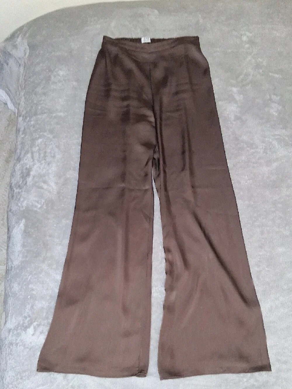 3 Cotton On Wide Leg Pull-On Pants in Brown, Cream, and Tan.